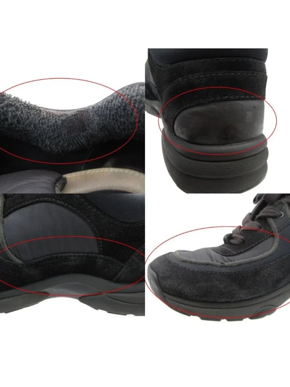 Chanel Sneakers Suede Leather Shoes CC Logo Black